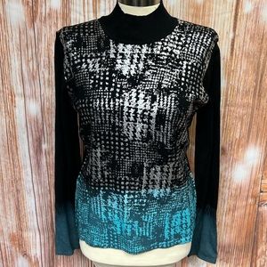 Linea Domani Dip Dyed Metallic Sweater‎